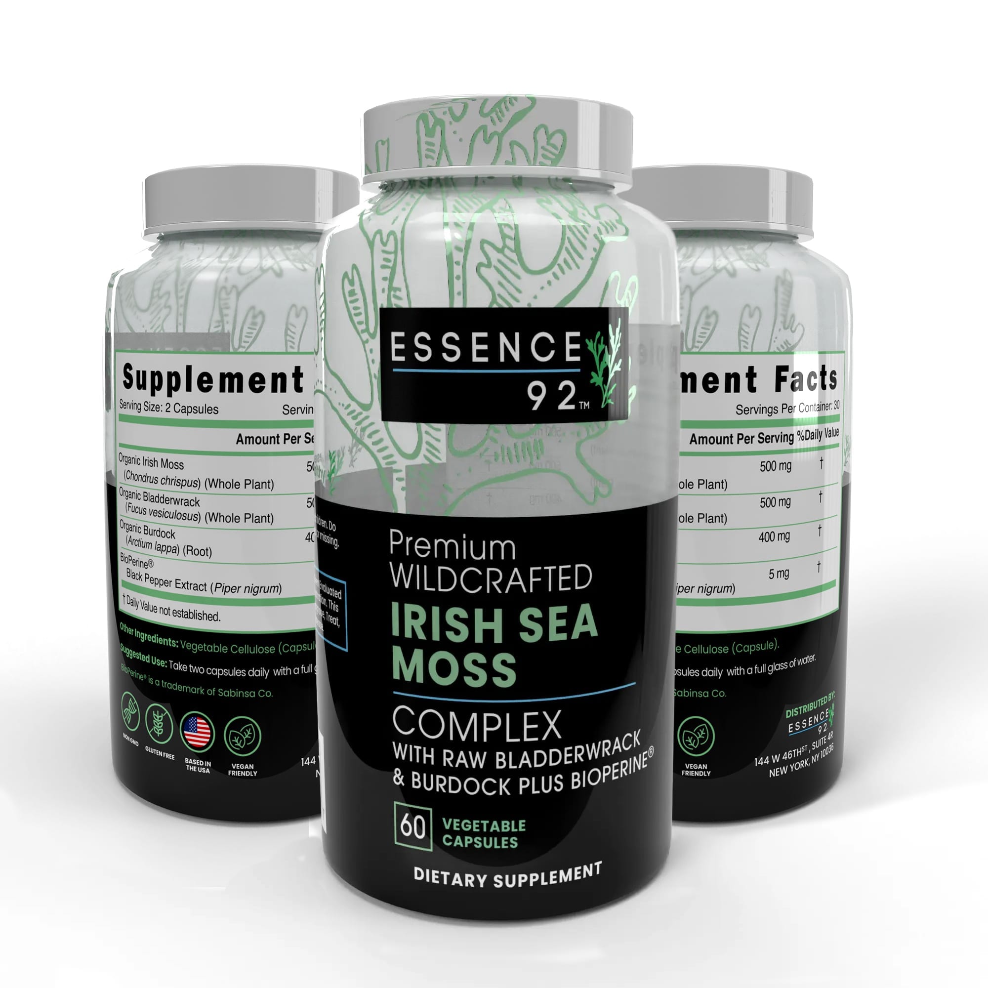 KRB Graphics packaging design – Essence 92 3d Moss